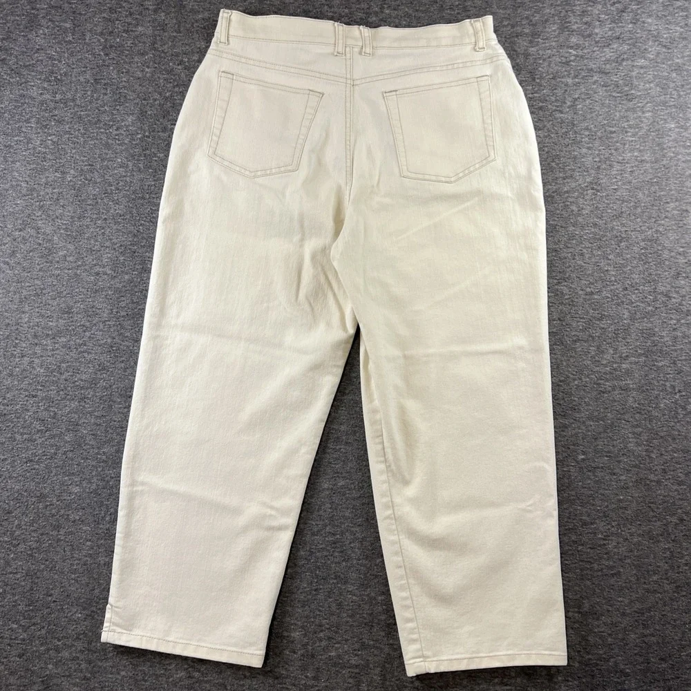 EUC! Gloria Vanderbilt Size Missy 10 Ivory‎ Stretch